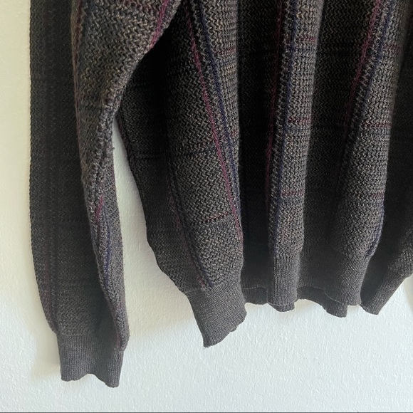 Merino Wool Italian Style Button Sweater - Picture 4 of 6